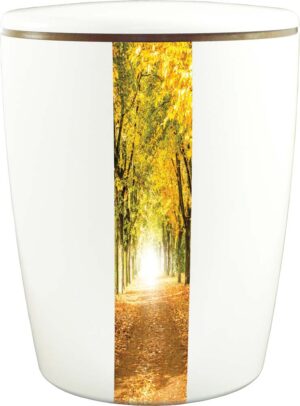 Urne weiß, Waldweg 125