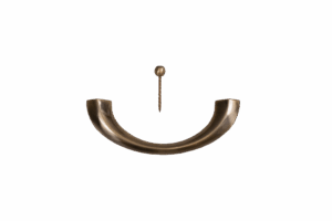 2011 Messing brüniert Halbmond