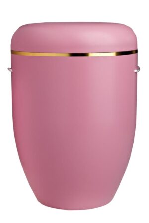 Urne rosa, Dekorring silber 22101
