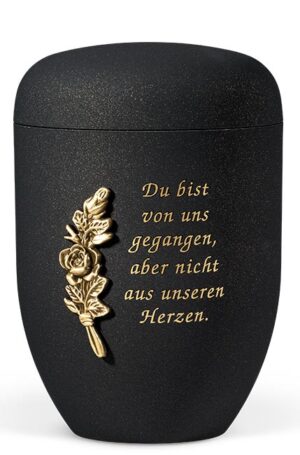 25-90805 Ro-T2   Stahlurne Antik Design Rosenbund
