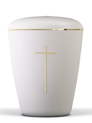 26105  Cremeweiß, Kreuz, Goldband