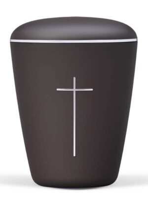 26207  Anthrazit  Kreuz, Silberband