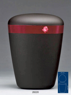 26220  Anthrazit  Dekorband Rose
