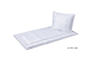 315 WC-020 - Deckengarnitur weiß Blumendekor