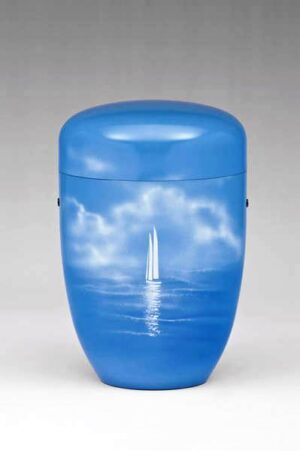 3666  Blau,  Segelschiff