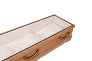 55006/1 Sargmatratze glänzend Karo m. Seitenteil