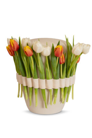 BL/B2 Urne ECO Blumenband - ORIGINAL - ungebleichte Baumwolle