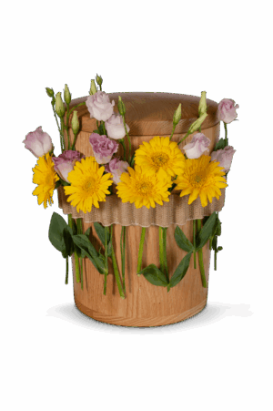 BL/L2 Urne ECO Blumenband - ORIGINAL - Sackleinen/Jute