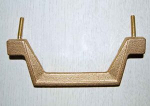 Griff Kindersarg Eckig Gold
