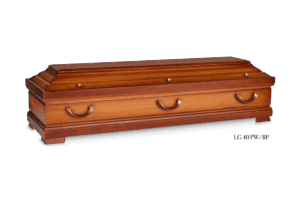 LG 40 PW/BP klassische Paulowniatruhe, Bernstein patiniert