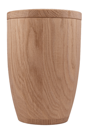SA-3740 Holzurne, moderne Form, Eiche, natur gewachst