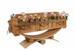 BL/L1 GERMAN Sarg ECO Blumenband - ORIGINAL - Sackleinen/Jute