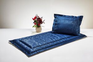 ST 173223   Jacquard blau, Ornamente