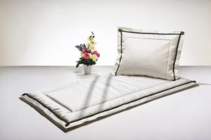 STK 171282/88   Drell creme, Stehsaum Kordel