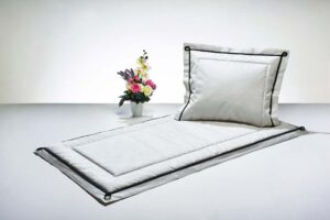 STK 171532    Dekostoff grau, Streifen