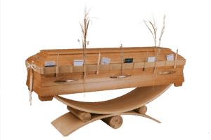 BL/K-1 Memo ECO Blumenband - ORIGINAL - für Karten/Fotos Jute/Sackleinen