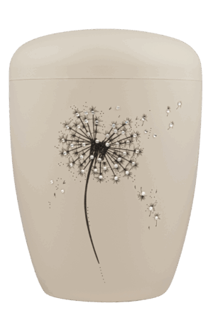 15 FH-5014-S  Biourne, glint-seashell lackiert, Lasergravur "Pusteblume" m. Strass