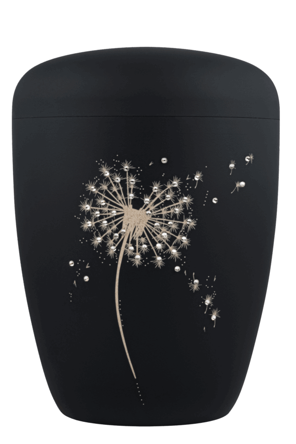 15 FH-5015-S  Biourne, glint-stonegrey lackiert, Lasergravur "Pusteblume" m. Strass