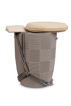 Schachbrett - grau mit Tannen Deckel