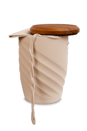 Umdrehung - creme mit Apfelbaum Deckel