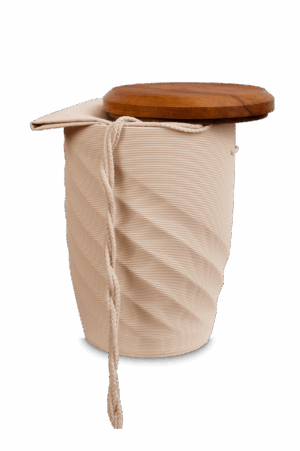 Umdrehung - creme mit Apfelbaum Deckel