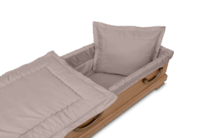 583 K-G-SET  Kartonausschlag Grau, inkl. PT-Garnitur und gefülltes Kissen