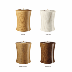 Contura Urnen Memory Esche, Marmor, Wurzelholz, Mahagoni