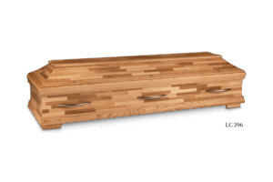 LG 396  Mischholztruhe „Grömitz“ Modern aus massiven Leisten