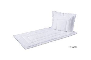 ST 04772  gestickter Batist weiß, Stehsaum