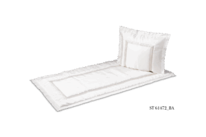 ST 61472 BA  Atlas creme, Satin- band messing