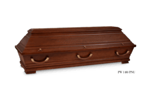 PW 140T/PNU  Nussbaum, doppeltes Deckblatt, Palmenprägung, 2Stabkehl.