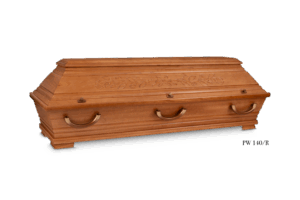 PW 140T/R  Paulowniasarg rustikal Buche, doppeltes Deckblatt, Rosenschitzung, 2Stabkehl.