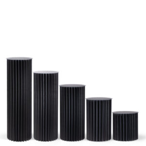 SET Papier-Säule-Römisch Schwarz 40cm, 60cm, 80cm, 100cm, 120cm