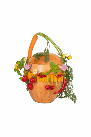 BL/B GELB Urne ECO Blumenband - ORIGINAL - Baumwolle