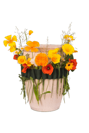 BL/B2 GRÜN Urne ECO Blumenband - ORIGINAL - Baumwolle