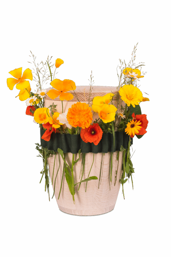 BL/B2 GRÜN Urne ECO Blumenband - ORIGINAL - Baumwolle