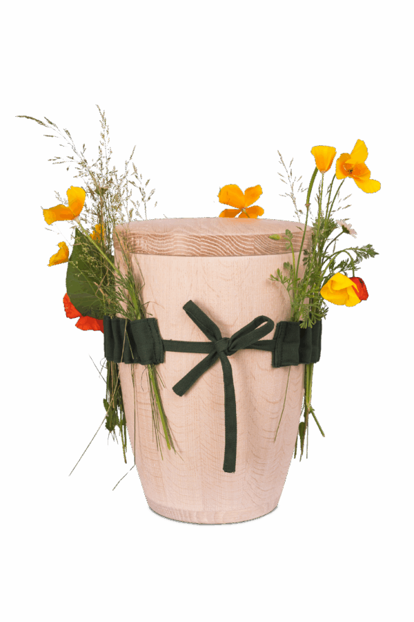 BL/B2 GRÜN Urne ECO Blumenband - ORIGINAL - Baumwolle – Bild 2