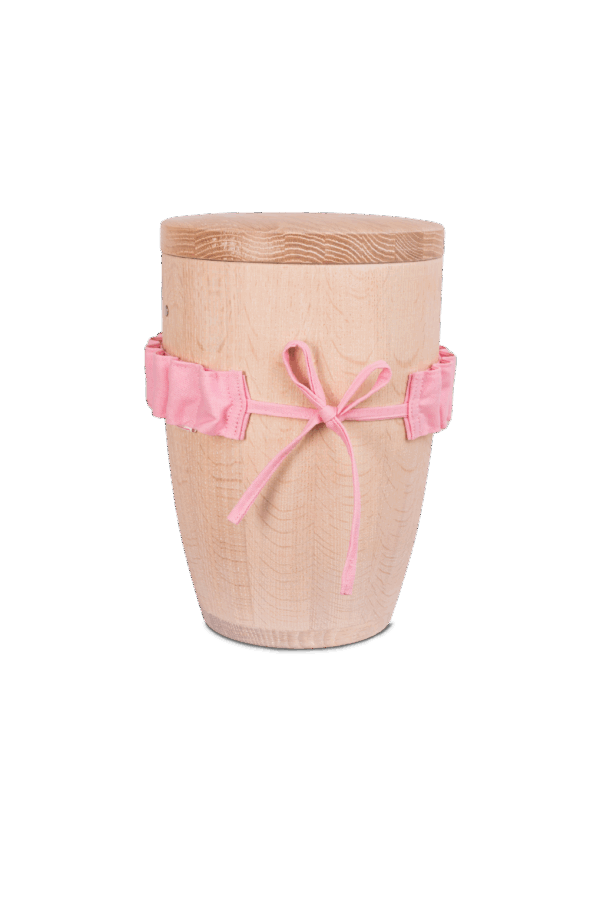 BL/B2 ROSA Urne ECO Blumenband - ORIGINAL - Baumwolle – Bild 2