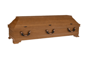 R 023 E/R-1  Kiefernsarg Eiche furniert rustikal