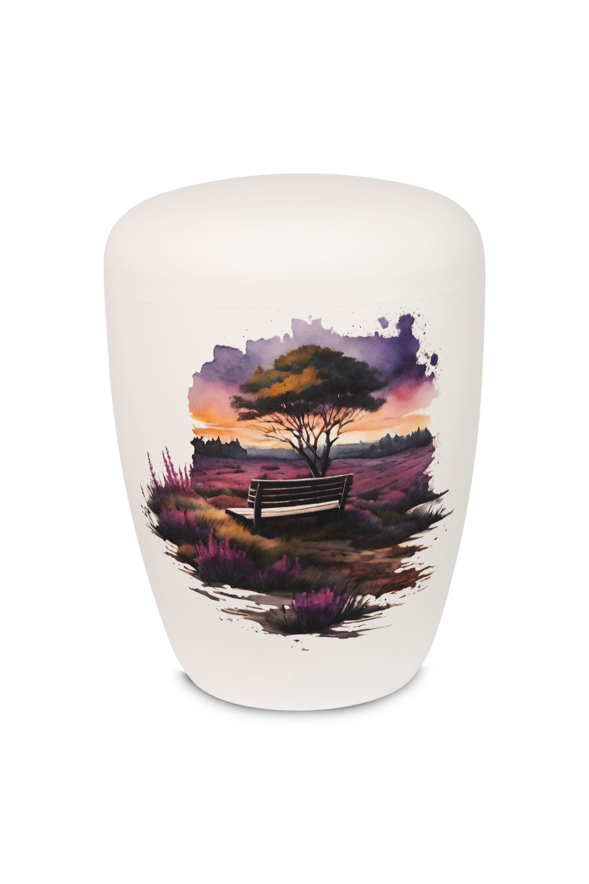 Heide mit Bank Urne  15 FH-2051-6