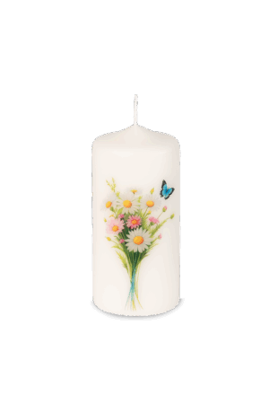 Kerze Blumenwiese  300-7